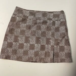 Women’s IZOD Golf Brown Ladies Performance Golf Skort Skirt Size 8 Golfing Gear